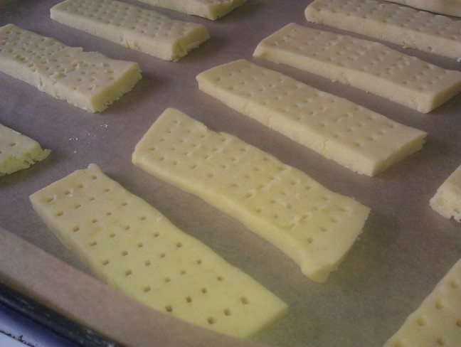 Lemon Shortbread Dough Lemon shortbread dough